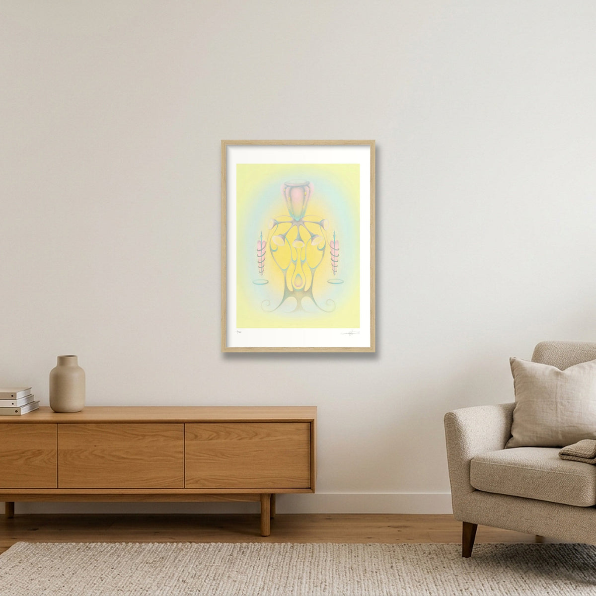Arrival — 42×59cm, 17×23" Oak Frame