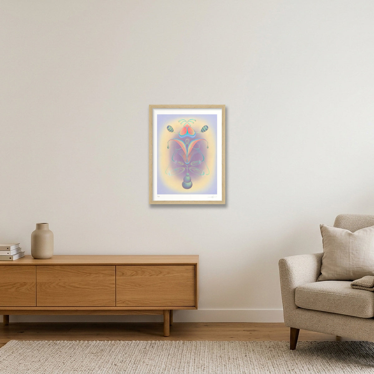 Morning Dew — 30×40cm, 12×16" Oak Frame