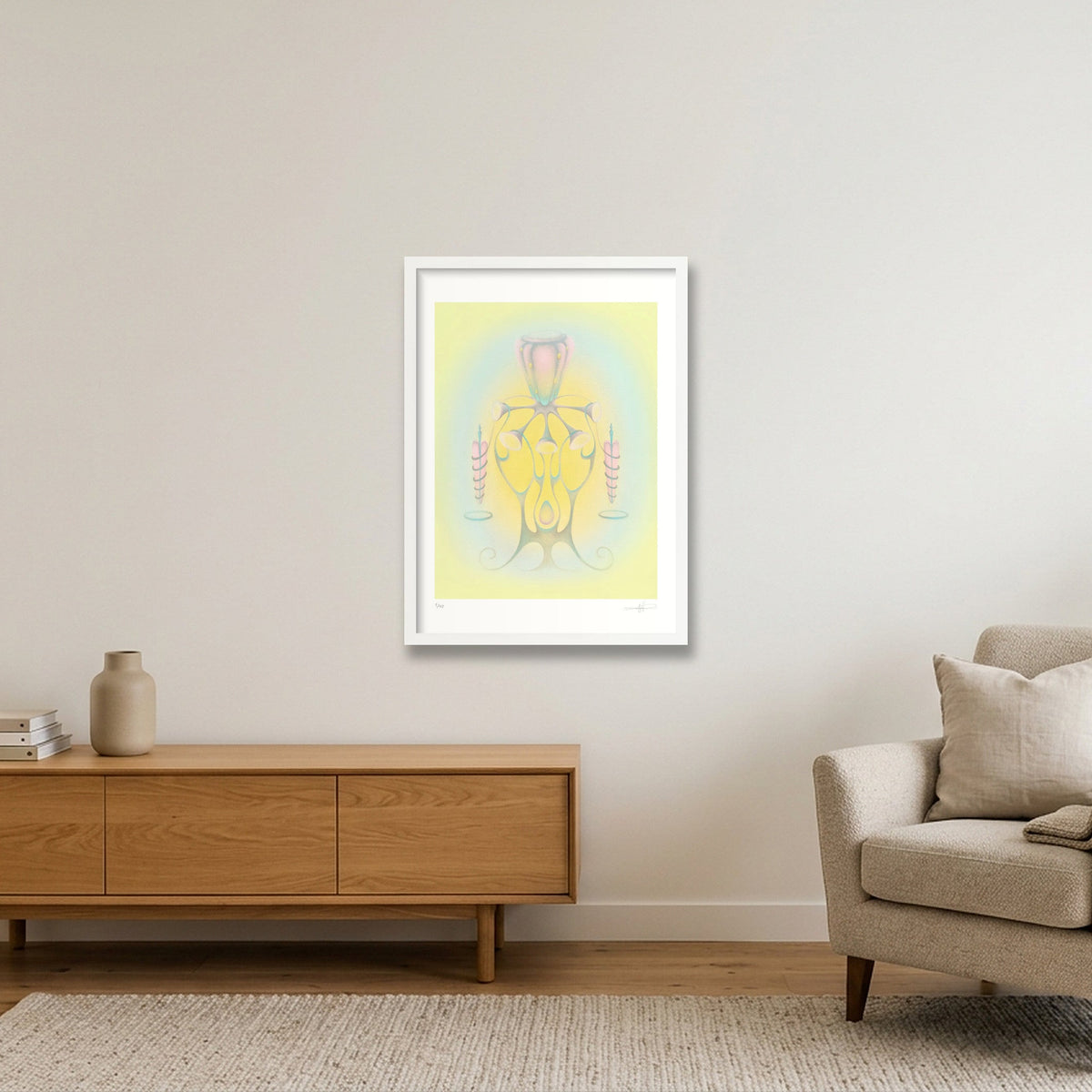 Arrival — 42×59cm, 17×23" White Frame