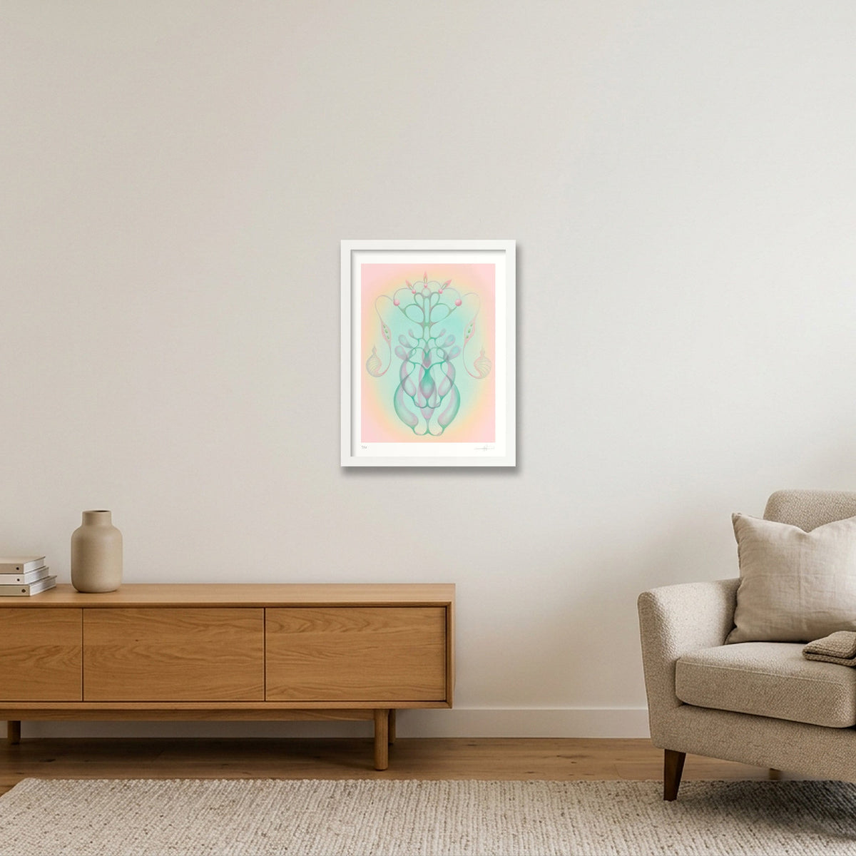 Parting Veil — 30×40cm, 12×16" White Frame