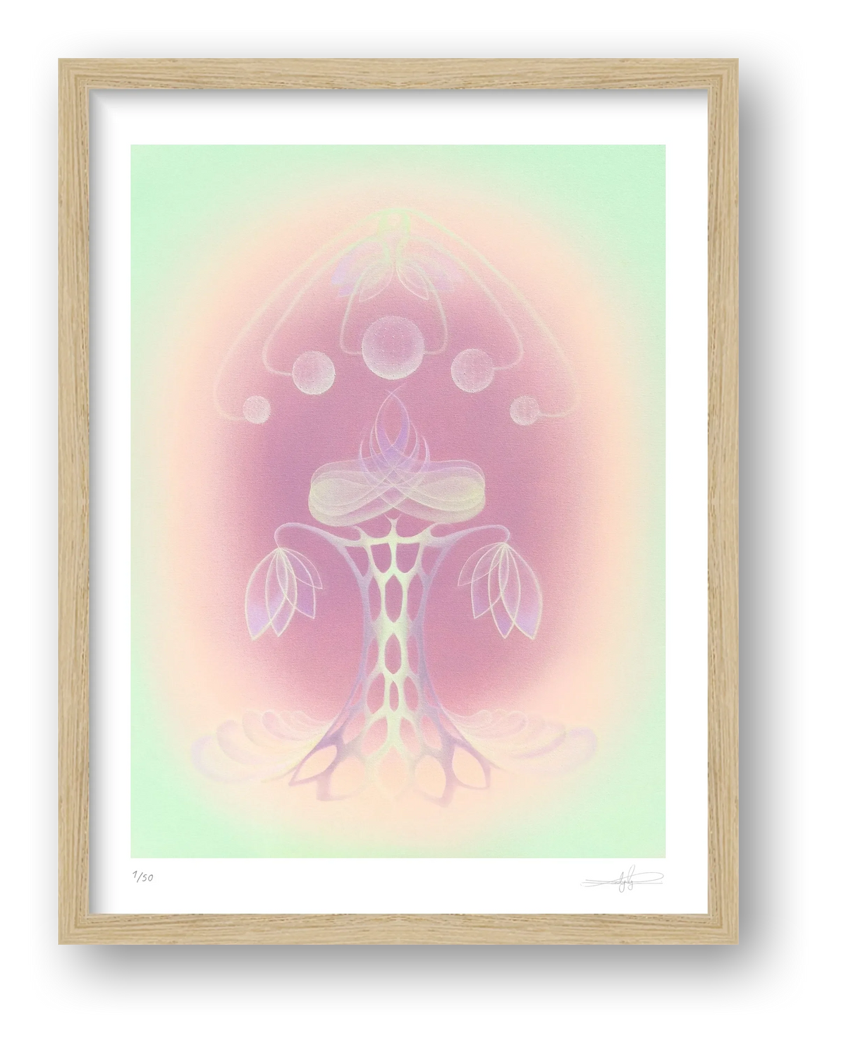 Luminous Vortex — framed