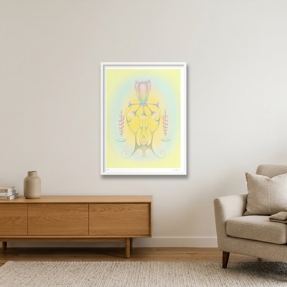 Arrival — 60×80cm, 24×31" White Frame